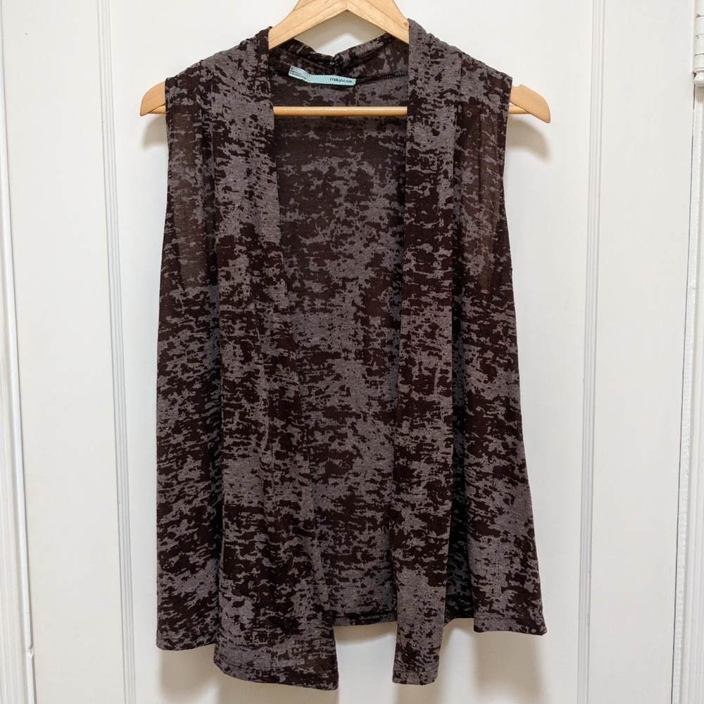 Maurices Burnout brown layering vest